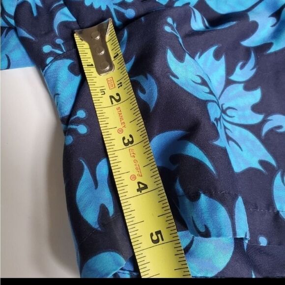 L 12 14 MESH LINED SWIM BOARD SWIMMING SUP BEACH BLUE CATALINA HAWAIIAN SHORTS - Picture 4 of 9